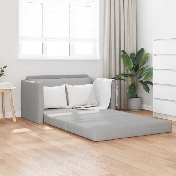 Sofa bed Cloud gray 124 x 71 x 78 cm fabric
