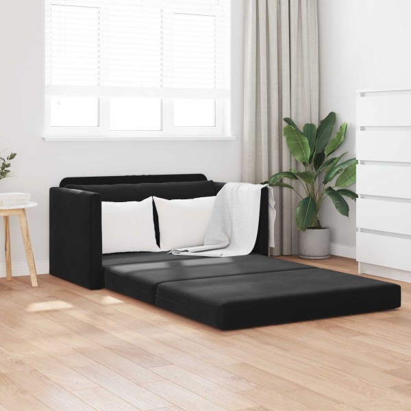 Sofa bed Black 124 x 71 x 78 cm Velvet