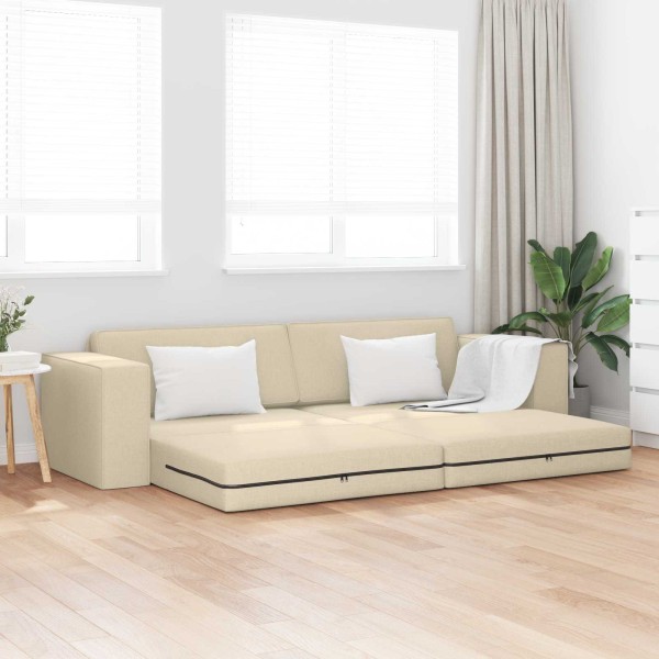 Sofa lova Kreminė 245 x 78 x 77 cm audinys
