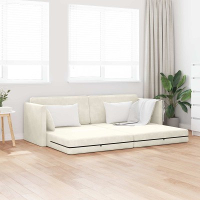 Floor sofa bed Cream 213 x...