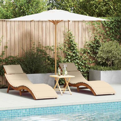Sun lounger with pillow 2...