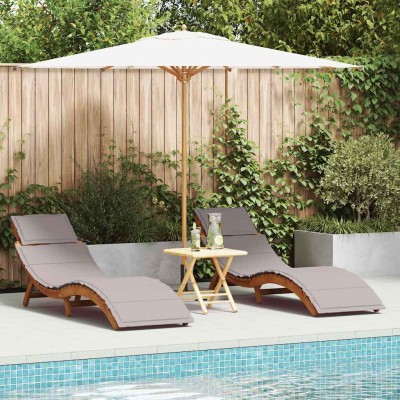 Sun lounger with pillow 2...