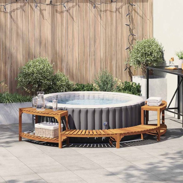Hot tub environment semi-circular Brown 272 x 120 x 55.5 cm