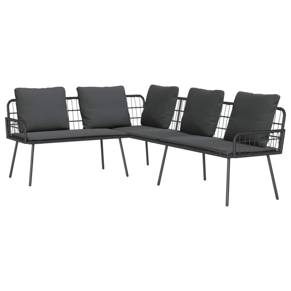 Sofa with pillow Anthracite 173 x 231 x 90cm Steel