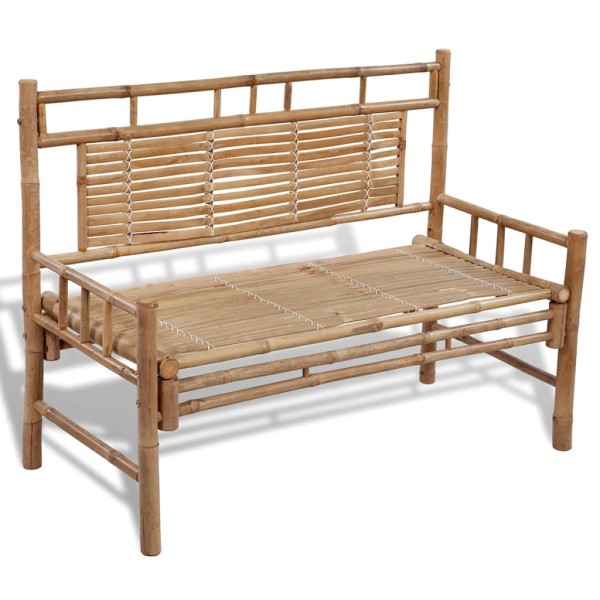 Garden bench, 120 cm, bamboo