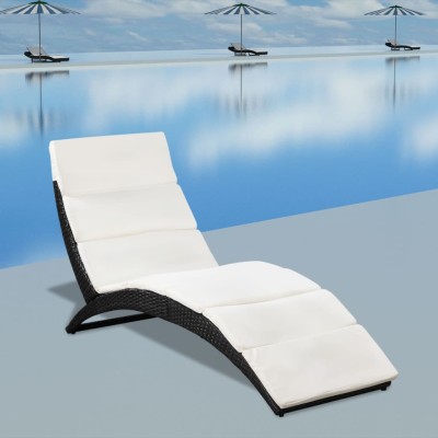 Folding sun lounger with...