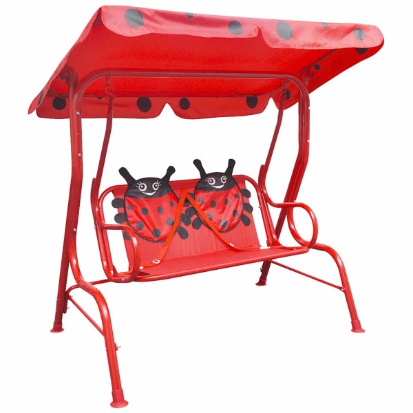 Children's swing, red