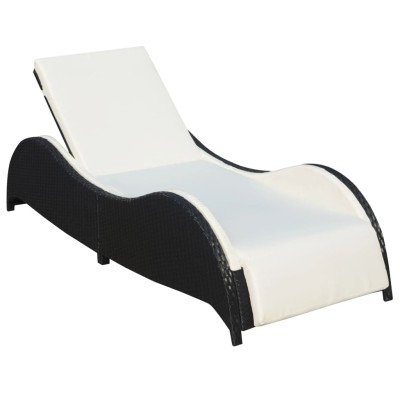 Sun lounger with mattress,...