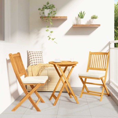 Folding chair 2 pcs Brown...