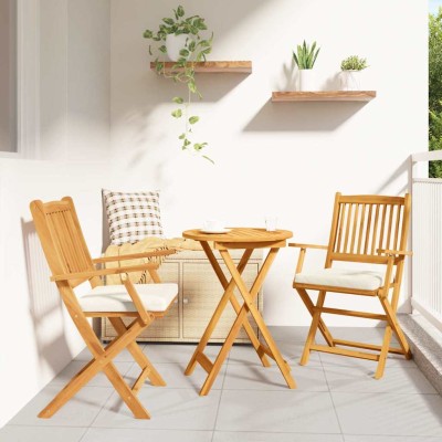 Folding chair 2 pcs Brown...
