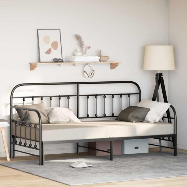 Day bed frame Black 90 x 200 cm