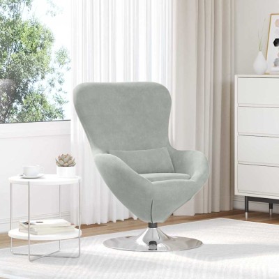 Egg-shaped armchair Light...