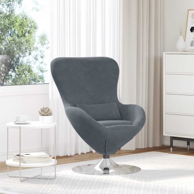 Egg-shaped armchair Dark...