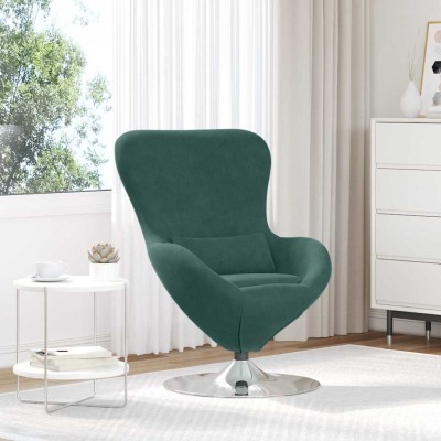 Egg-shaped armchair Dark...