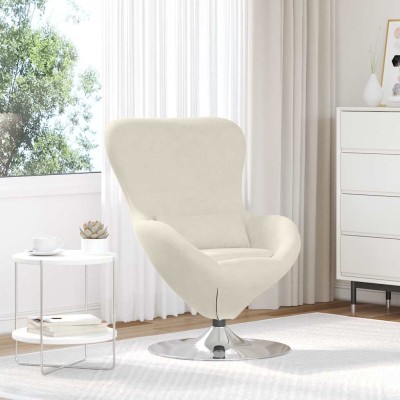 Egg-shaped armchair Cream...