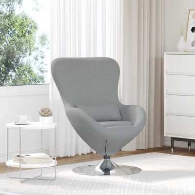 Egg-shaped armchair Light...