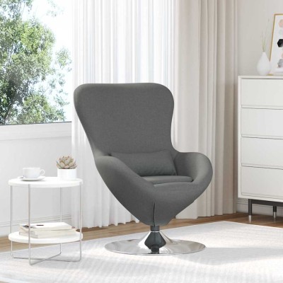 Egg-shaped armchair Dark...
