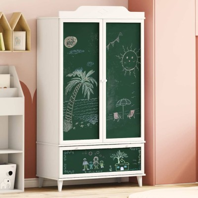 Black writing wardrobe with...