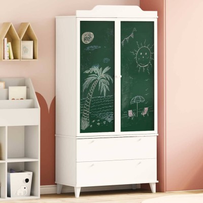 Black writing wardrobe with...