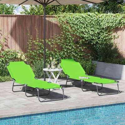 Folding bed 2 pcs Green 188...