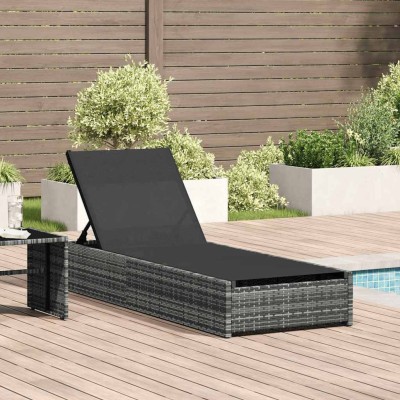 Sun lounger Gray 200.5 x 70...