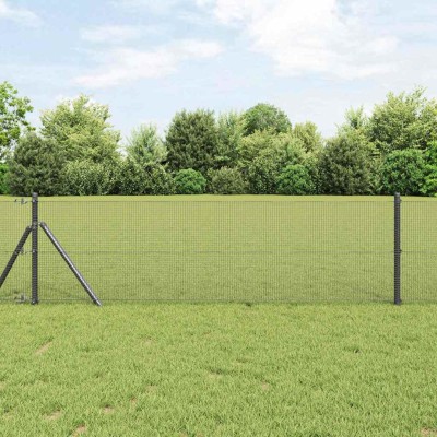 Welded wire fence Gray