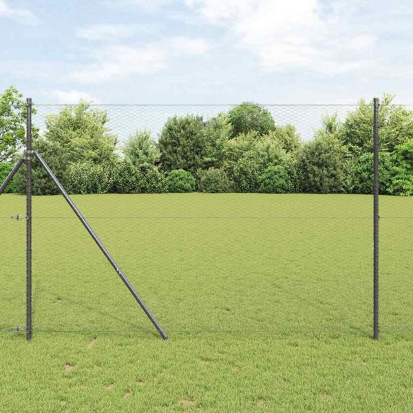 Hexagonal fence Gray 1.6 x 100 m PVC