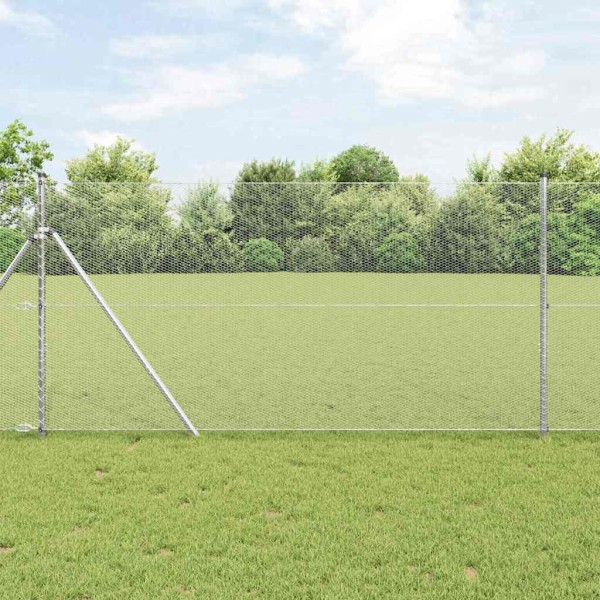 Hexagonal fence Silver 1.2 x 100 m Galvanized steel