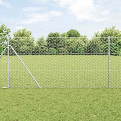 Hexagonal fence Silver 1.2...