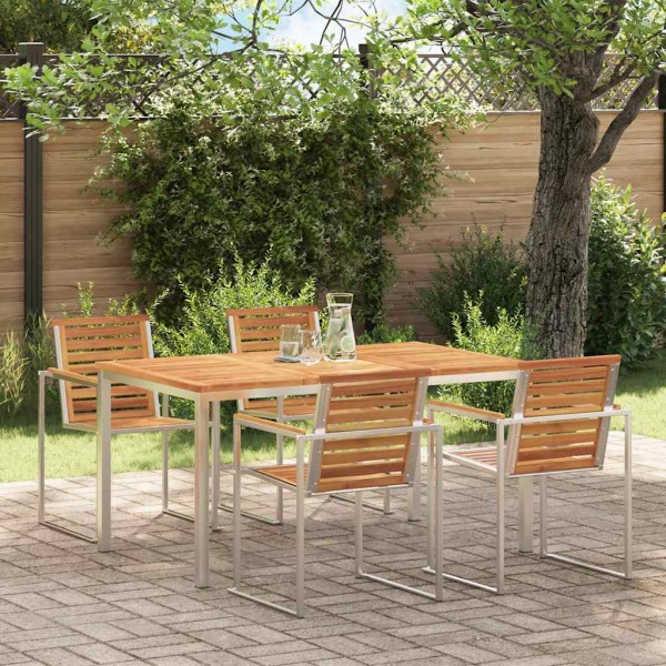 Dining table Brown 150 x 90 x 75 cm Solid acacia wood