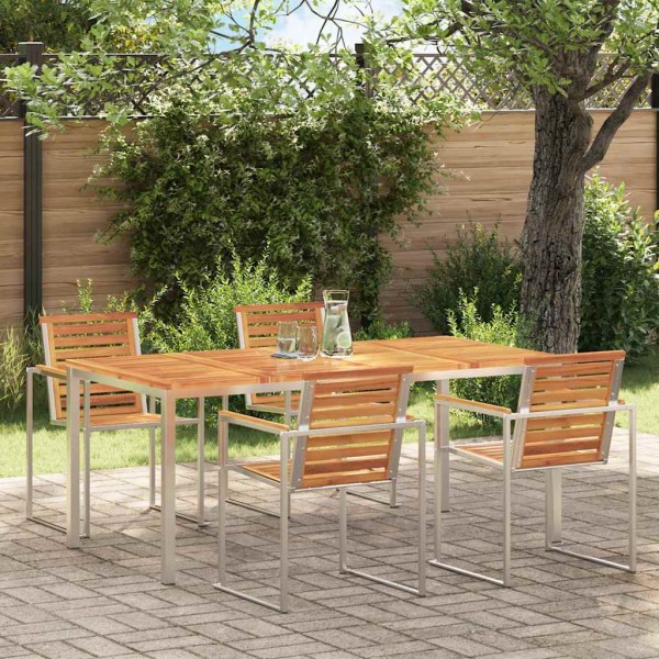 Dining table Brown 180 x 90 x 75 cm Solid acacia wood