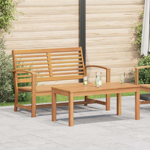 Garden bench and table set 2 Unit Brown