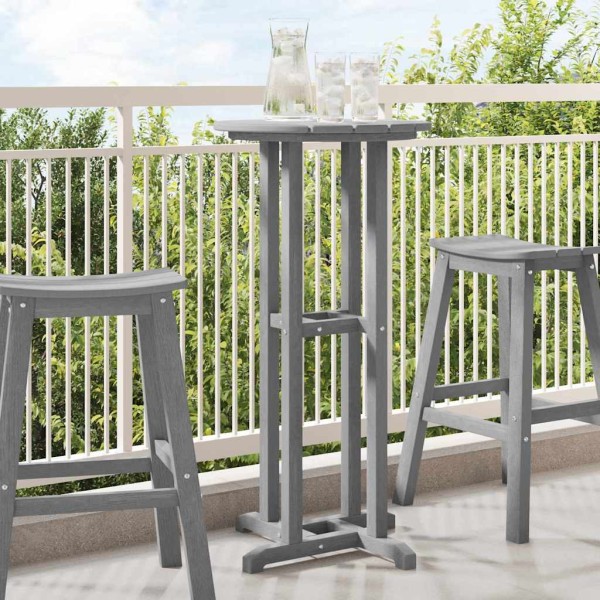 Bar table Light gray 55 x 55 x 107 cm Polyethylene