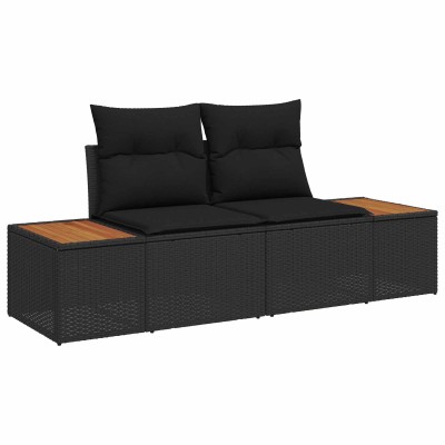 Garden sofa Black 184 x 62...