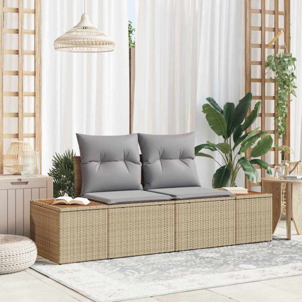 Garden sofa Sand 184 x 62 x 85cm polyrattan