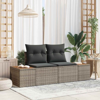 Garden sofa Gray 184 x 62 x...
