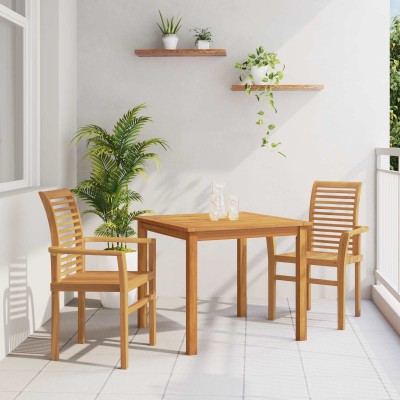 Dining chair 2 pcs Brown 62...