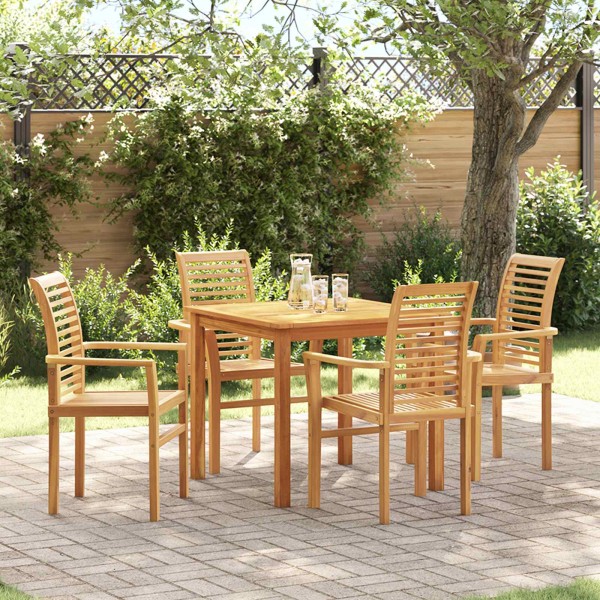 Dining chair 4 pcs Brown 62 x 55 x 94 cm Solid wood