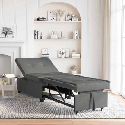 Pull-out sofa-bed Dark gray...