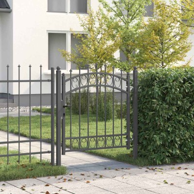 Fence gate with spikes...