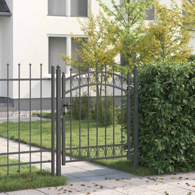 Fence gate with spikes...