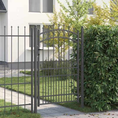 Fence gate with spikes...