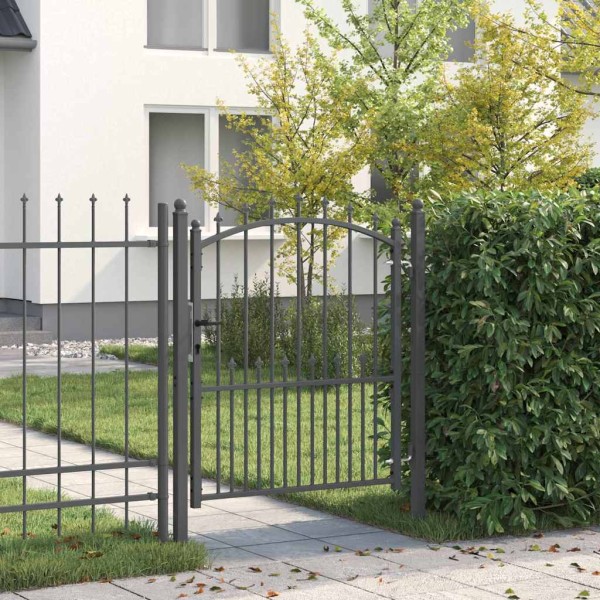 Fence gate with spikes EMMEN 125 x 100 cm
