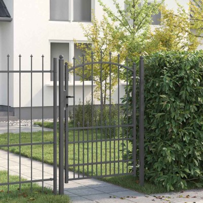 Fence gate with spikes...