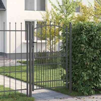 Fence gate with spikes...