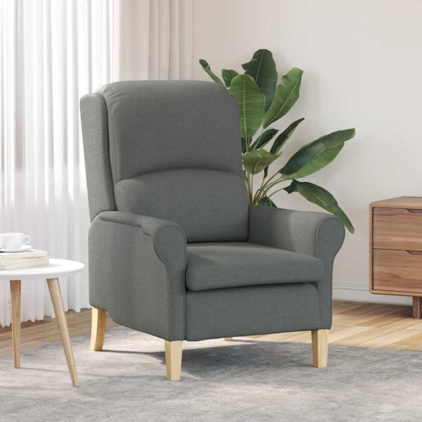armchair Dark gray fabric