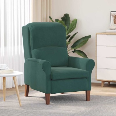 armchair Dark green Velvet