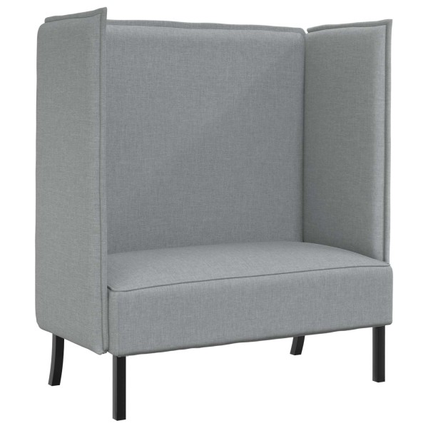 High back sofa 101cm Light gray fabric
