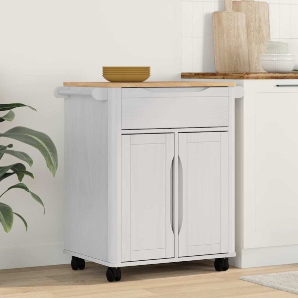 Kitchen trolley FLORO White 72.5 x 45 x 80 cm