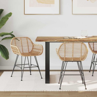 Dining chair 2 pcs Rattan...